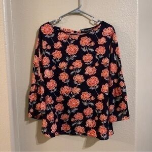 Banana Republic floral blouse